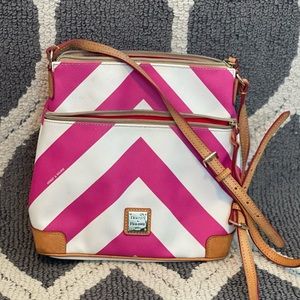 Dooney and Bourke Saffiano leather cross body bag